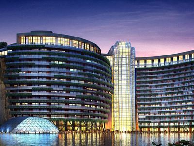อินเตอร์คอนติเนนตัล เซี่ยงไฮ้ วันเดอร์แลนด์ Hotel ภายนอก รูปภาพ
